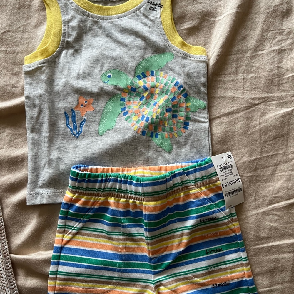 NWT First Impressions Kids Matching Sets - Blue, Red, Yellow, Green - Picture 4 of 5